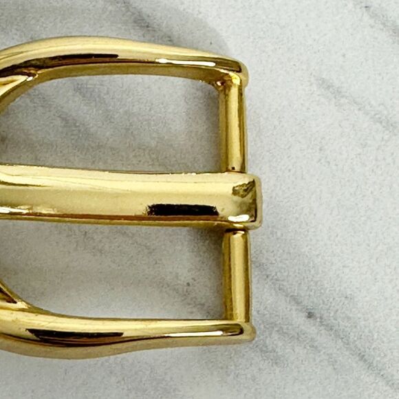 Liz Claiborne Vintage 1995 Gold Tone Simple Basic Belt Buckle - Picture 6 of 9